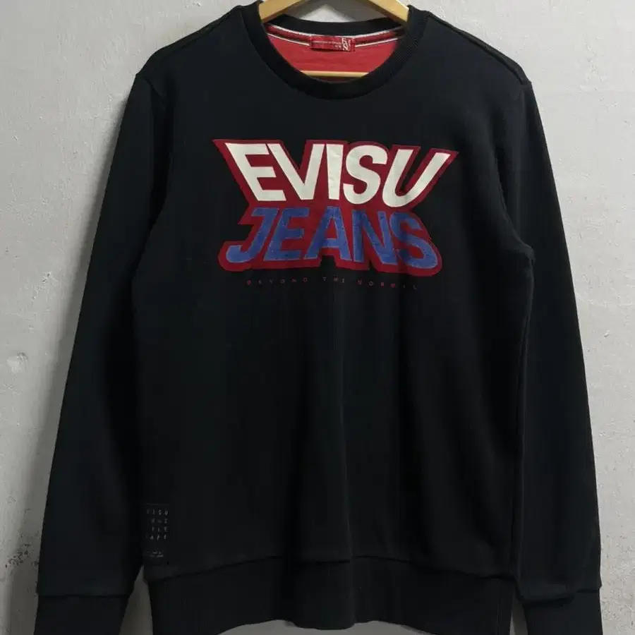 95 EVISU 에비수 빅로고 프린팅 올드스쿨 스웻 맨투맨 정품