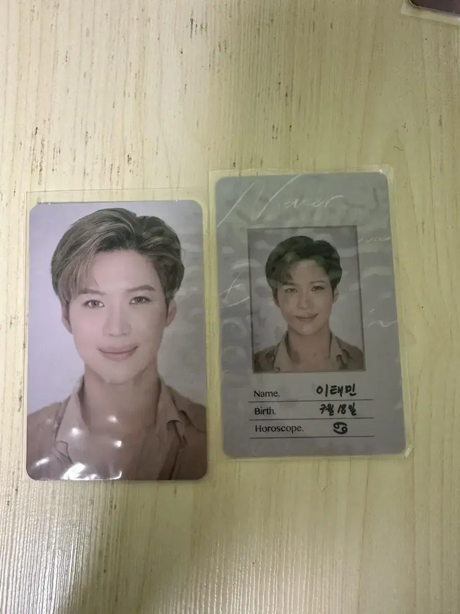 Taemin Björk ID card Photocard