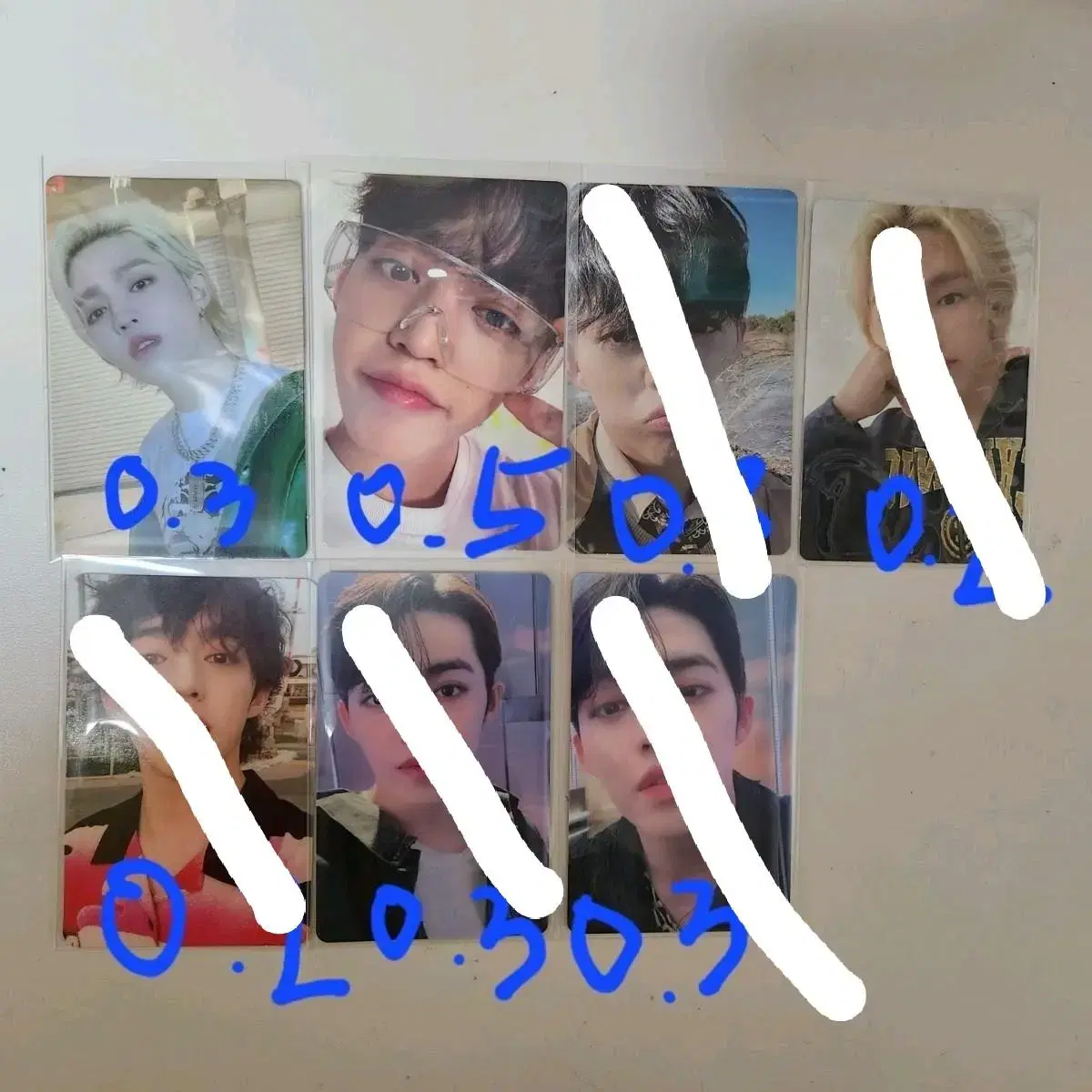 Seventeen Photocard (Seungcheol, Jeonghan, Jun, Hoshi, Myungho, Mingyu, Seungkwan, Dino)