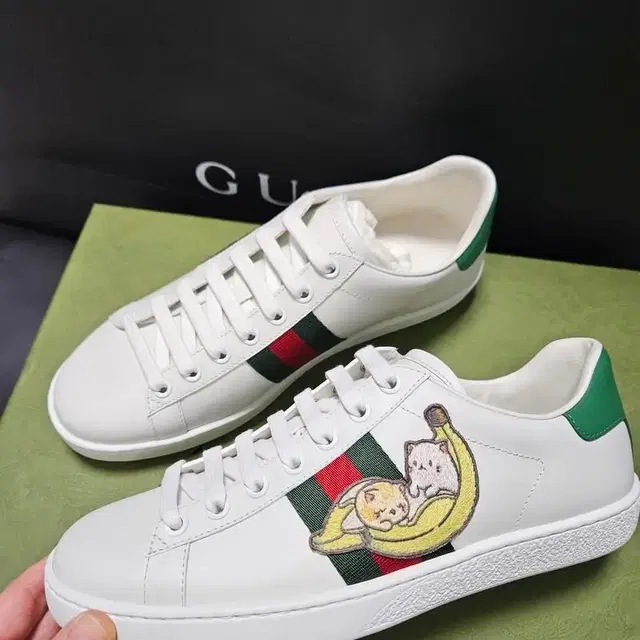 GUCCI 구찌 바나나 에이스 스니커즈