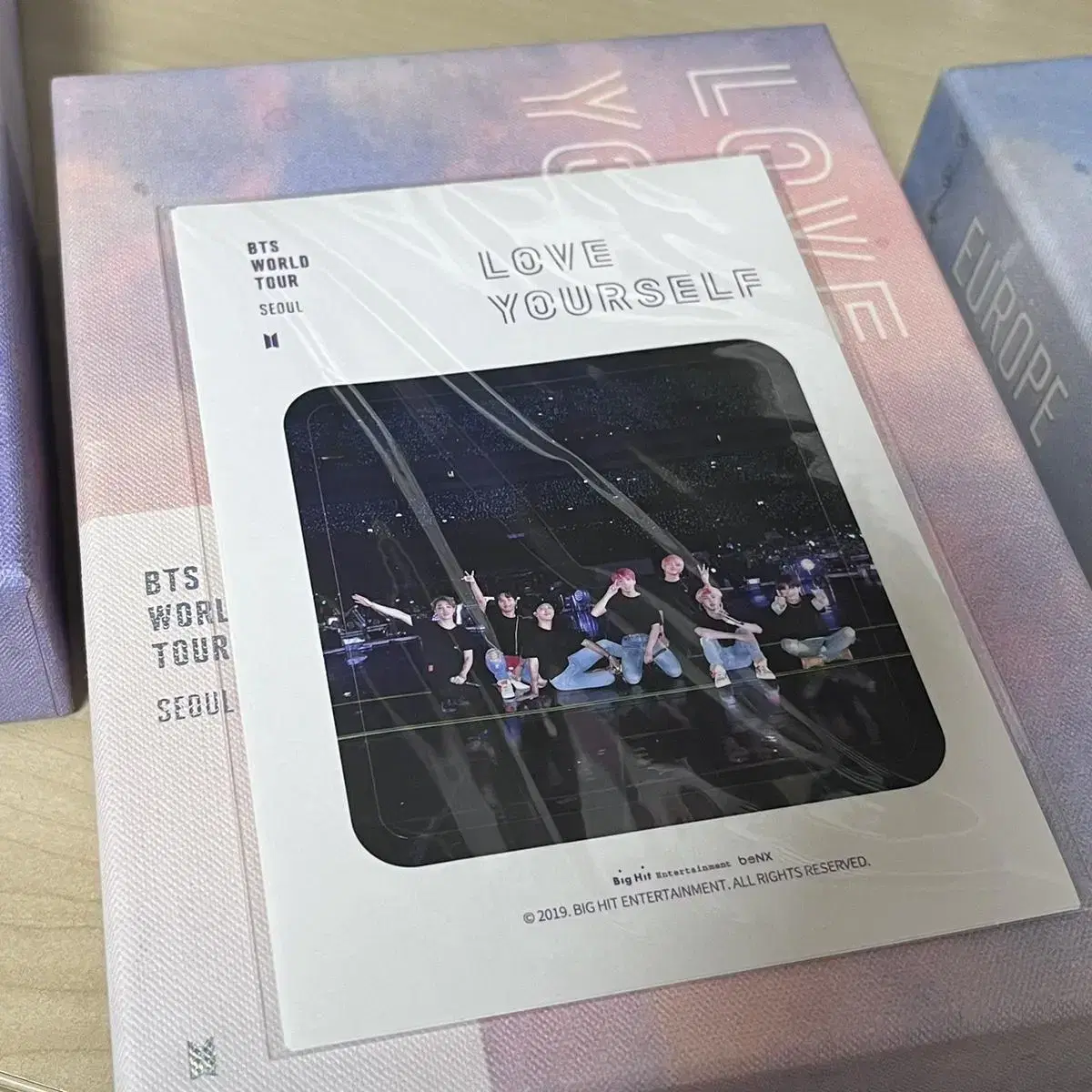 방탄 럽셀콘 dvd 유럽 뉴욕 서울 (지민 포스터, 전부 호석 포카)