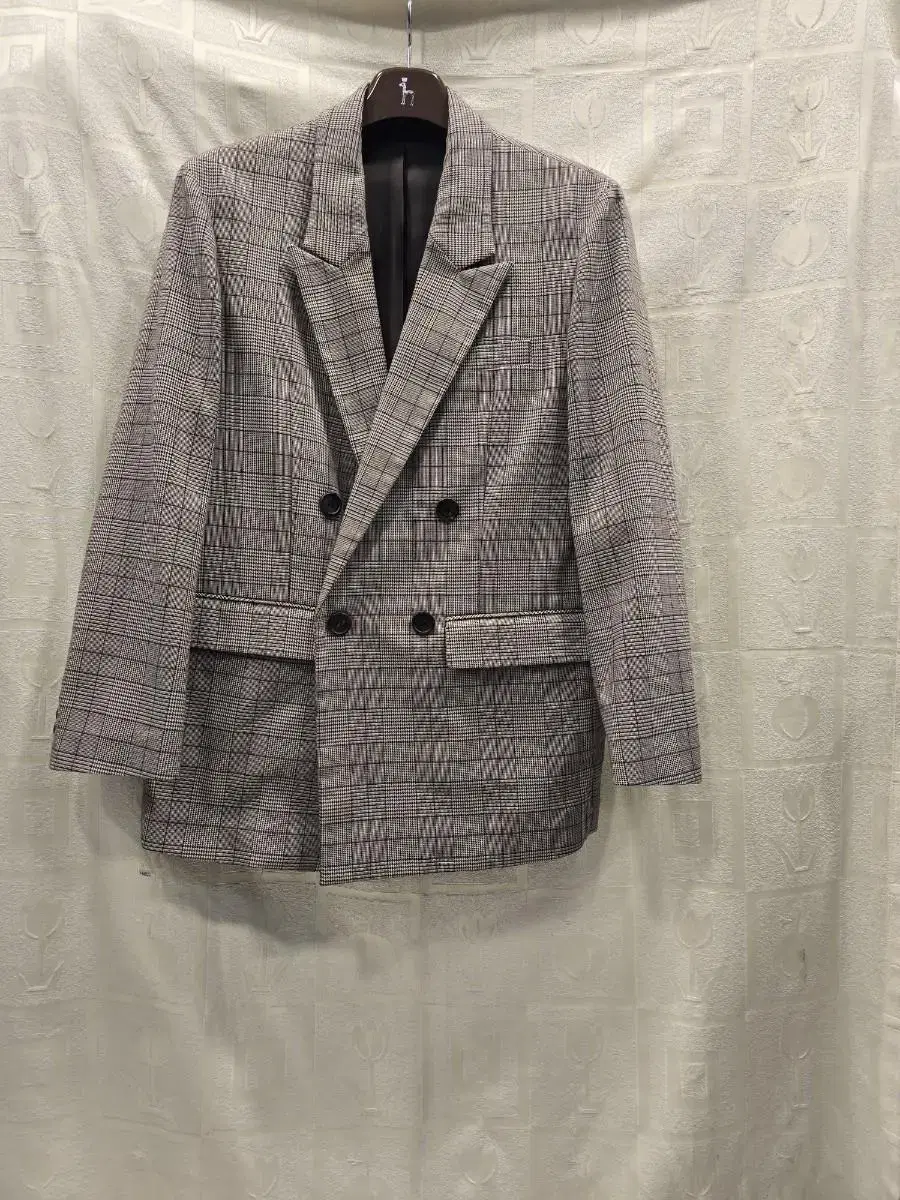 Spao Men's Jacket Double Jacket Check Jacket 100