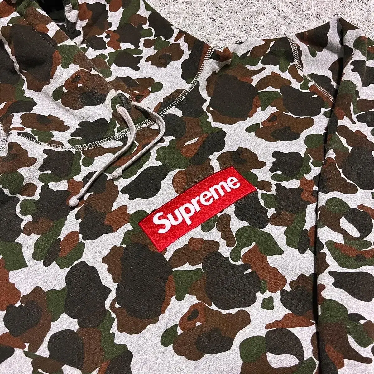 [XL] 12FW Supreme Box Logo Duck Camo