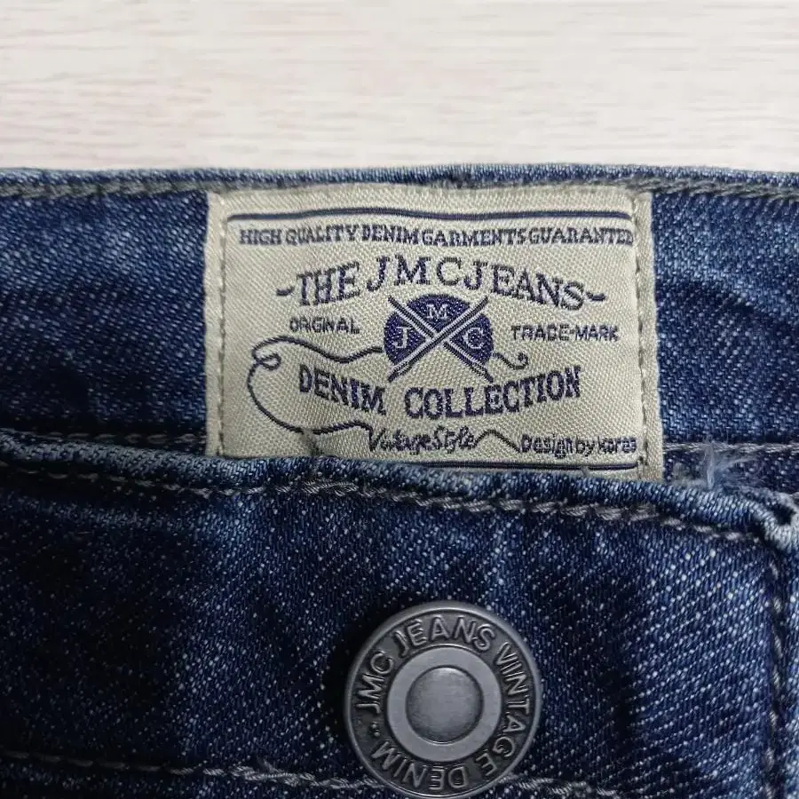 32 JMC JEANS 데미지워싱 스판 슬림일자 크롭진 32-853