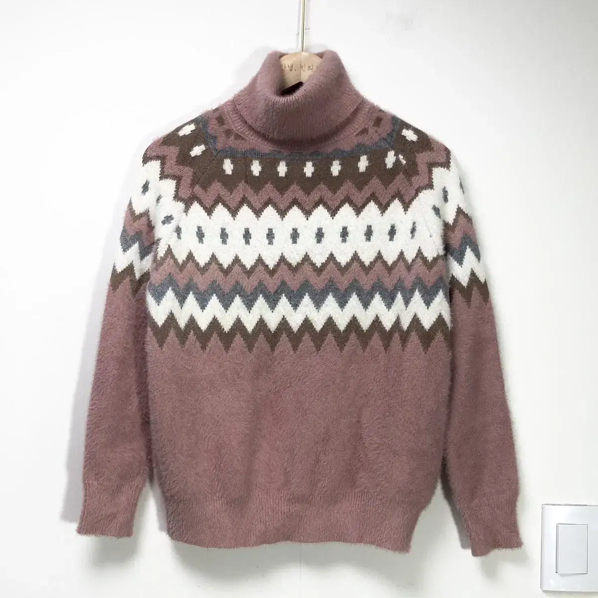 여성 앙고라 니트티 Size S(90) Angora Knit Sweate