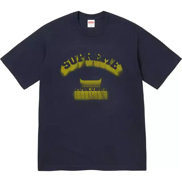 정품  S,M,L,XL,2XL 슈프림 쉐도우 반팔티SS24 슈프림반팔블랙