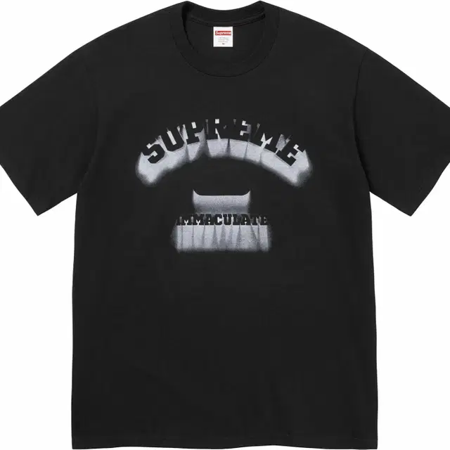 정품  S,M,L,XL,2XL 슈프림 쉐도우 반팔티SS24 슈프림반팔블랙