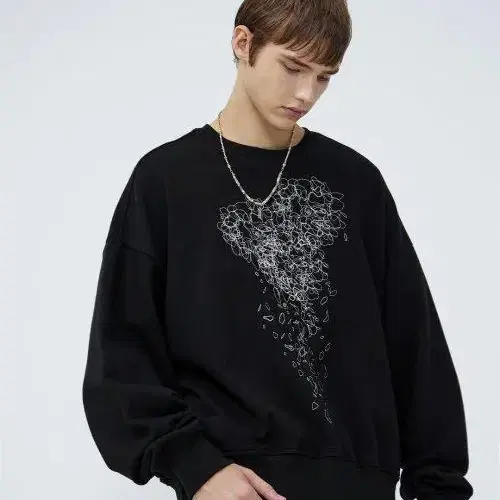 마틴 플랜 scrabble sweatshirt 블랙 L 새상품