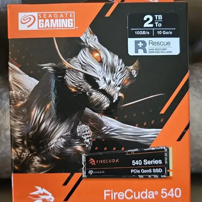 씨게이트 firecuda 540 2TB NVMe 10000MB/s읽기쓰기