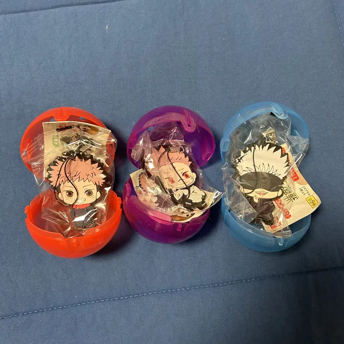 Zuu spinning character rubber mascot keyring Itadori Yuji Sukuna Gojo Satoru