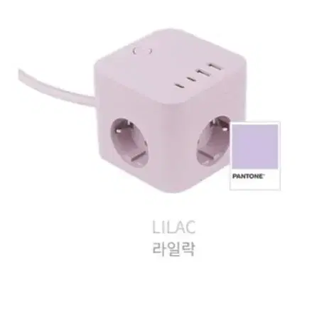 (이번주3.1)라이프썸 큐브 멀티탭 3구 4포트 USB C타입 1.8m