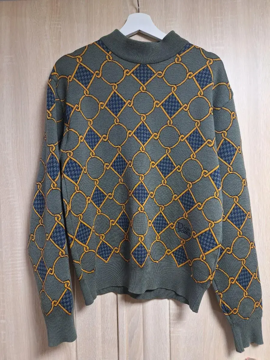 (Vintage) Christian Dior patterned knit wool 100% wool