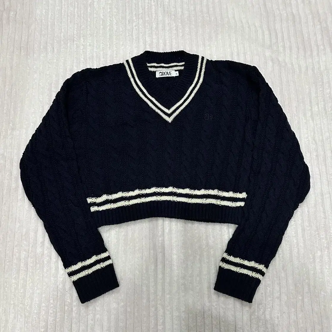 그로브 GROVE ELISE KNIT - NAVY IVORY