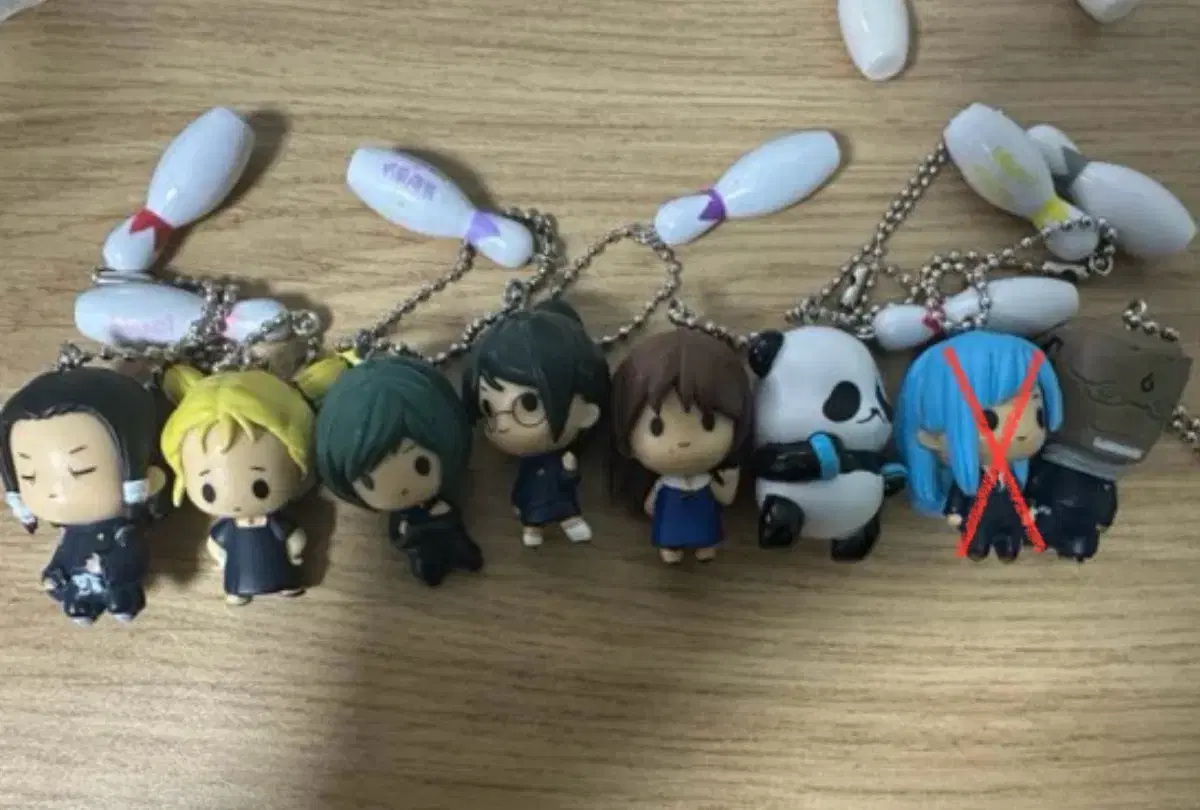 Zuu Spinning Round One Collaboration Gacha Figures Keyring