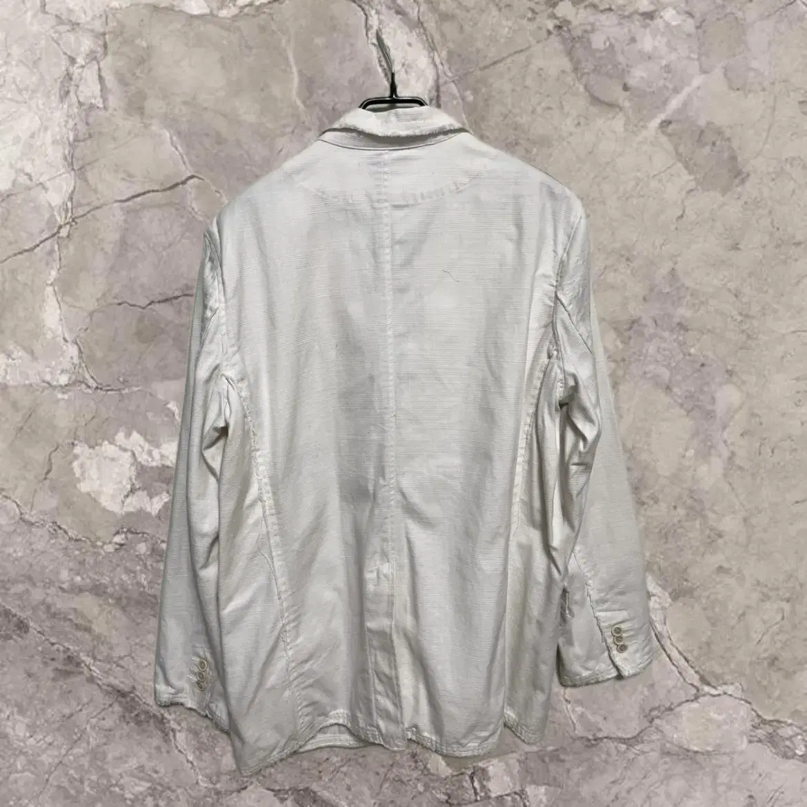 White grunge detail jacket