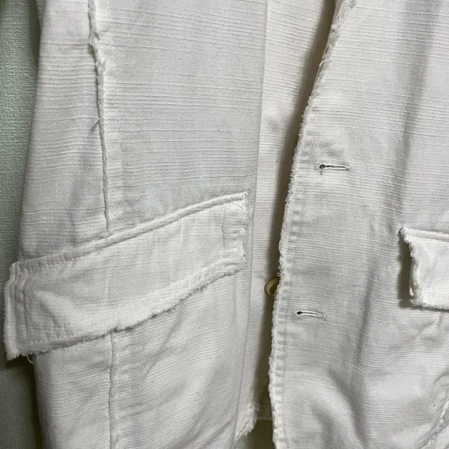 White grunge detail jacket