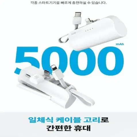 스마텍 STPB-DB20 C8 일체형 보조배터리