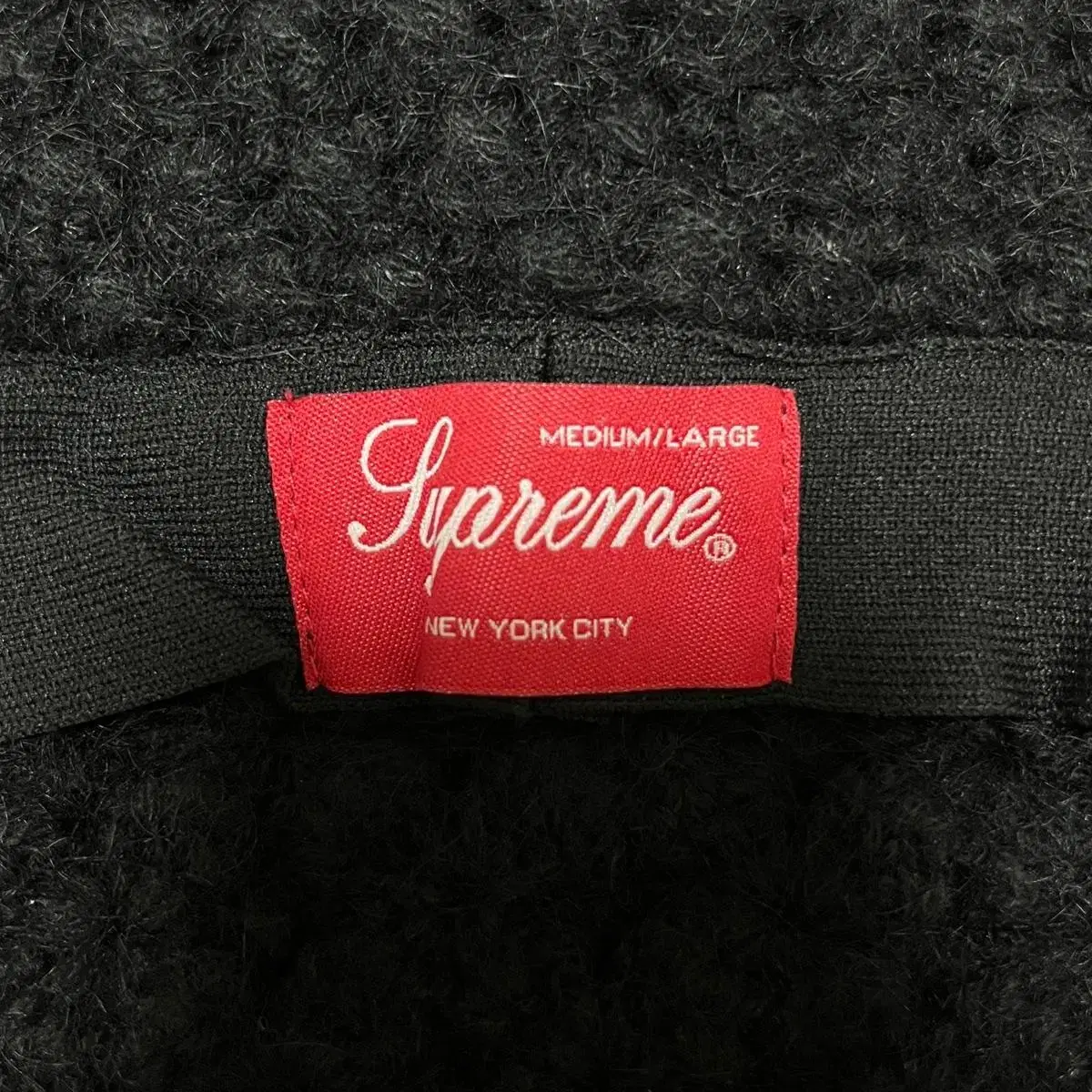 Supreme 슈프림 모헤어 크로쉐 크러셔 블랙