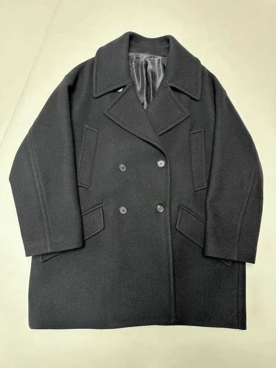 Allegri wool and cashmere over-fit peacoat 52 new