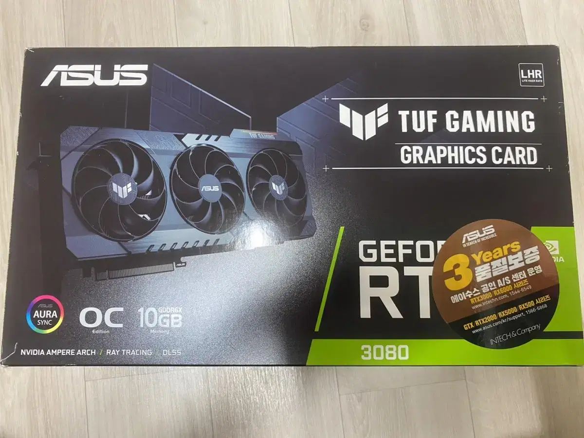 ASUS RTX3080 TUF GAMING OC 10G LHR 판매