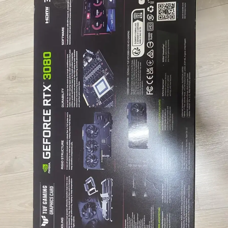 ASUS RTX3080 TUF GAMING OC 10G LHR 판매