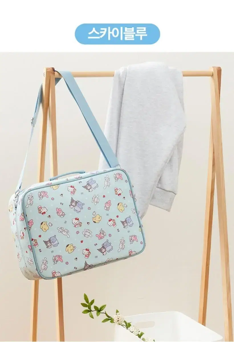 Sanrio Boston Bag. Travel Bag New Product Sky Blue