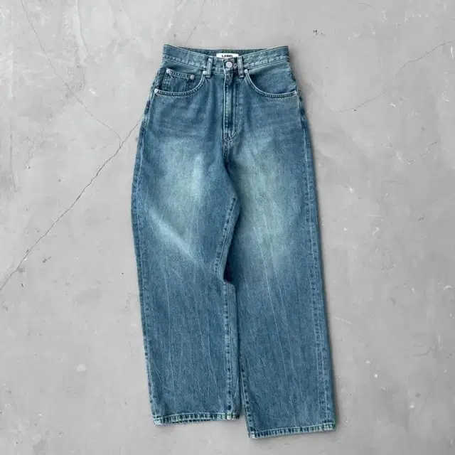 라벨아카이브 데님팬츠 new baggy jeans mid blue was