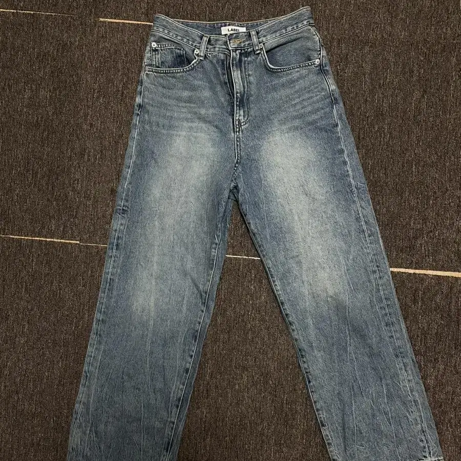 라벨아카이브 데님팬츠 new baggy jeans mid blue was