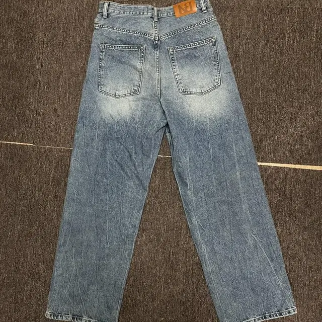 라벨아카이브 데님팬츠 new baggy jeans mid blue was