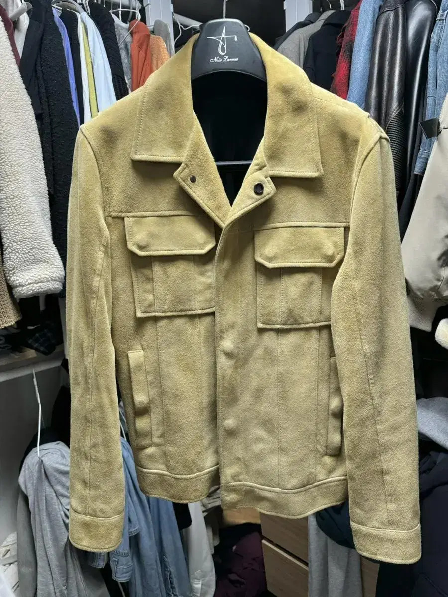 Noir L'Hermès Suede Jacket