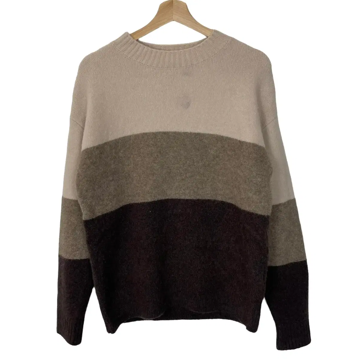 Nance Brown Varying Wool Blend Knit