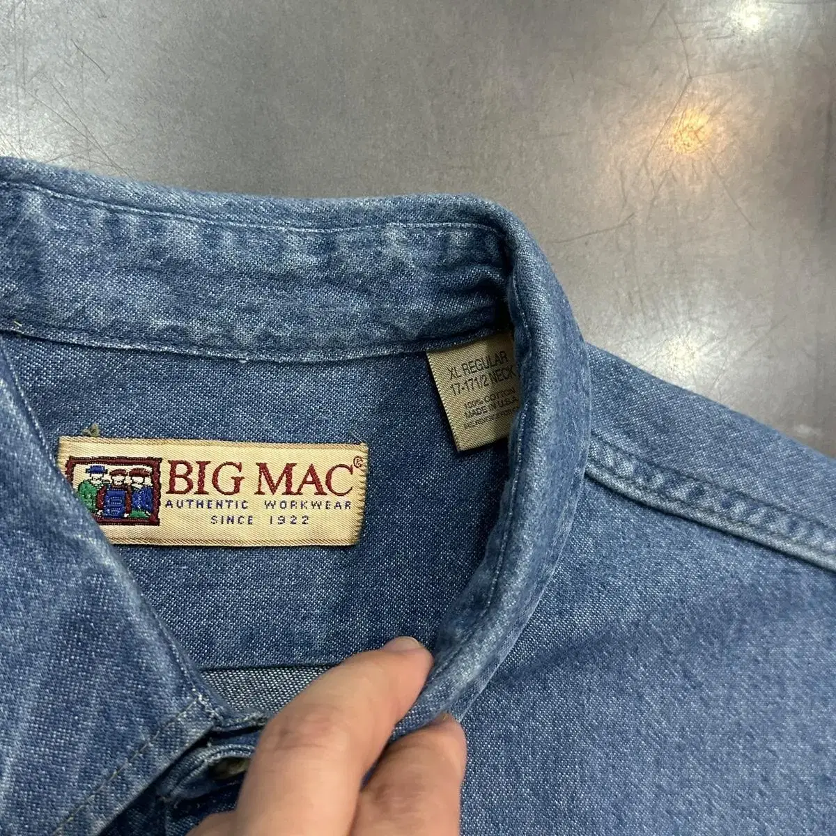 [115] BIG MAG 빅맥 데님셔츠 USA made