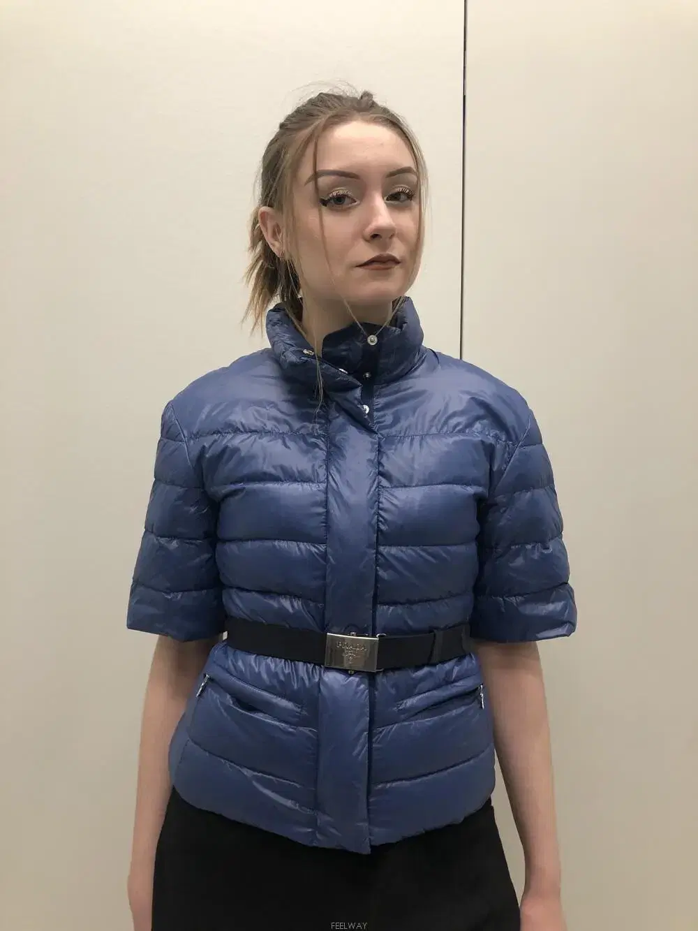 PRADA Prada Lightweight quilted puffer jacket in nylon/down-filled size 38