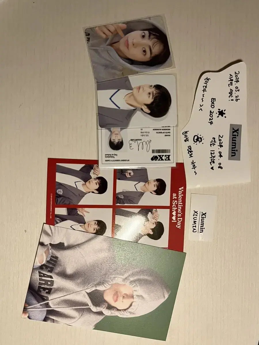 exo seasons greetings xiumin set wts