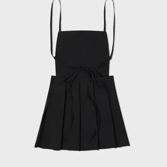 로우클래식 PLEATED MINI DRESS black