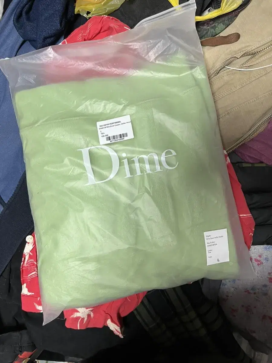 Dime dime Hoodie Light Green L New