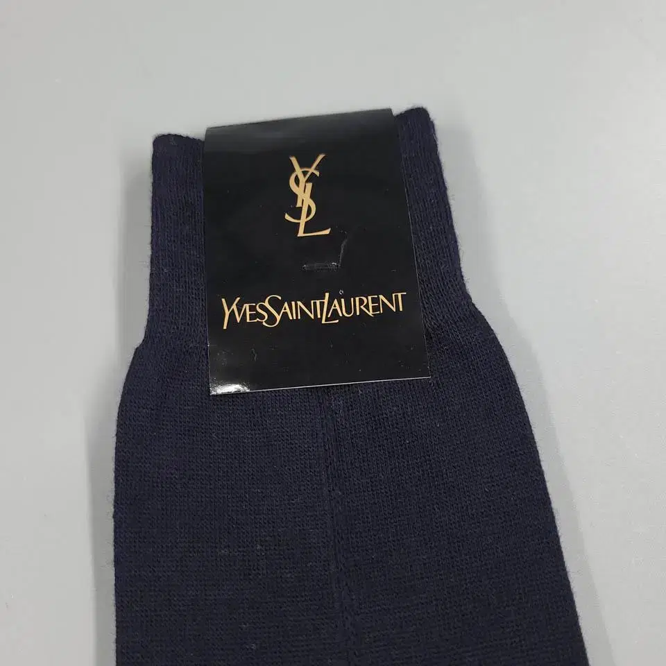 YSL 입생로랑 다크네이비 톤톤 자수로고 양말 정장양말 새상품 2400