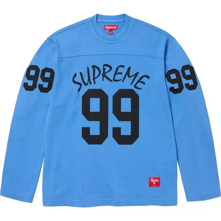 Genuine S,M,L,XL Supreme 99 Long Sleeve Football bloo SS24 Supreme Long Sleeve