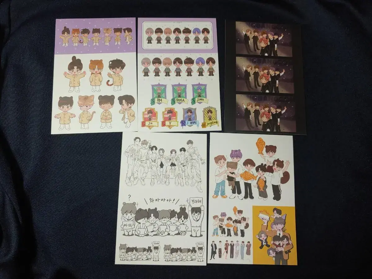 Bangtan Fanart sticker unofficial goods Sells