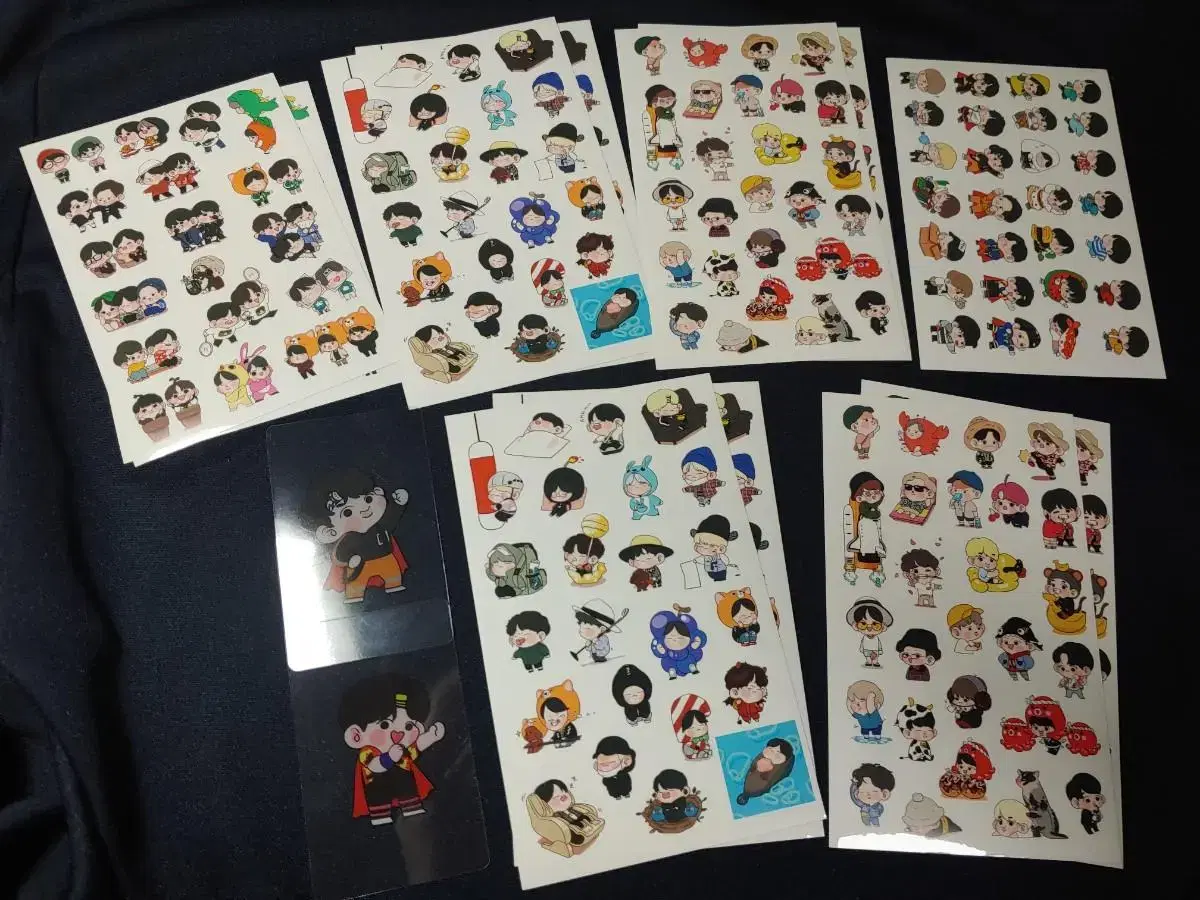 bangtan fanart sticker 덕림님 unofficial goods sells