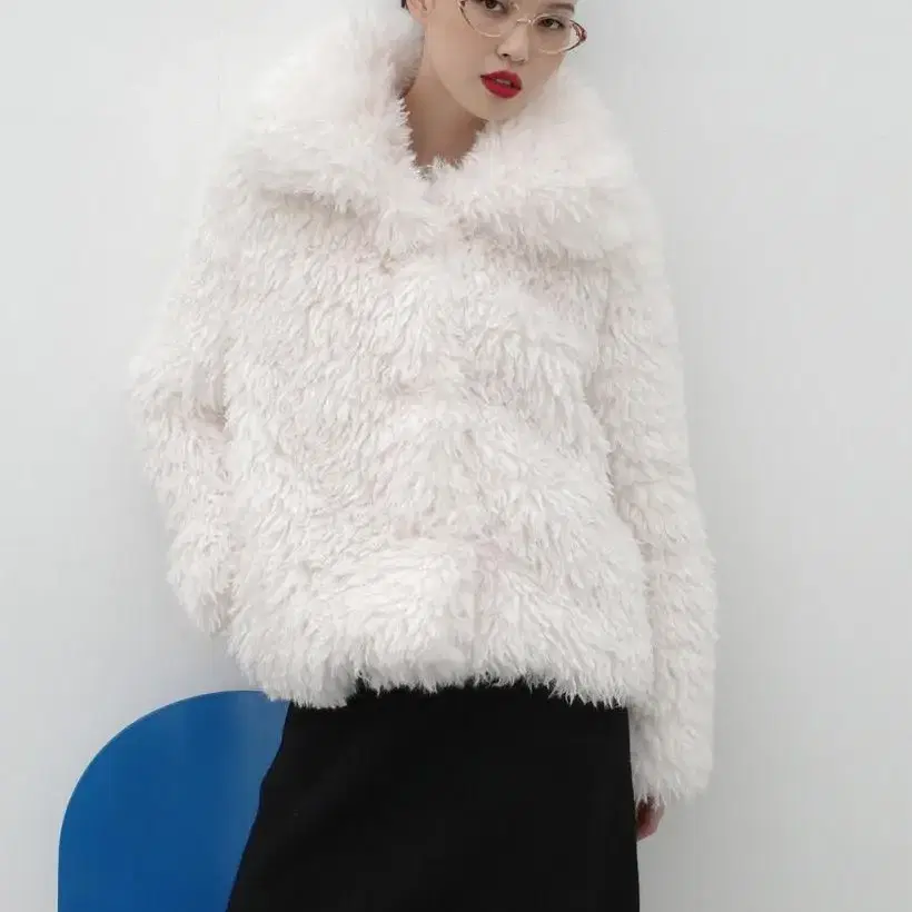 포니테일 퍼자켓 ponytail Shaggy Faux Fur Jacket