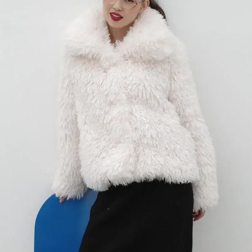 포니테일 퍼자켓 ponytail Shaggy Faux Fur Jacket