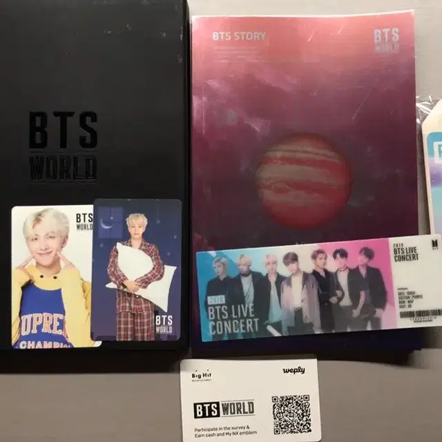 방탄bts world 앨범+브로마이드