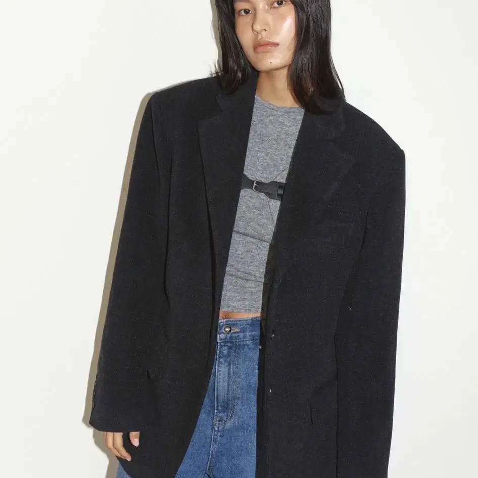 polysooem 폴리수엠 WOOL HALF COAT (BLACK)