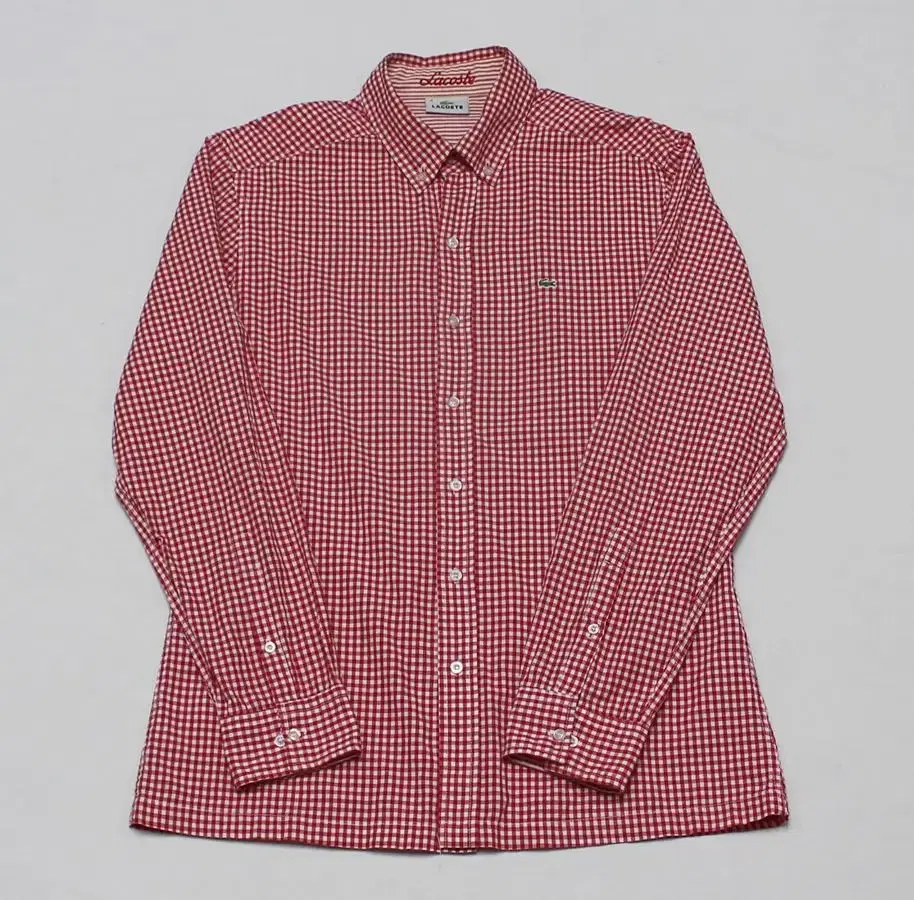 Lacoste Men's 95 Long Sleeve Southern Check Clean/R01