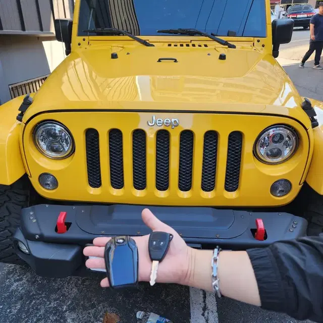 지프 jeep 열쇠시동키 구형 폴딩키에서 원격제어 디지털키로 컨버젼 개조