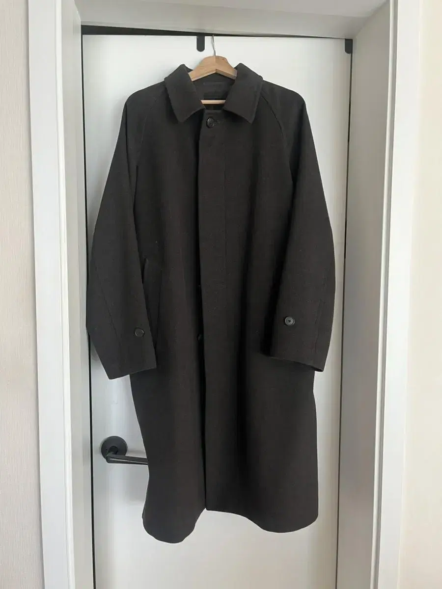 Uniqlo Balmacan Coat Dark Brown