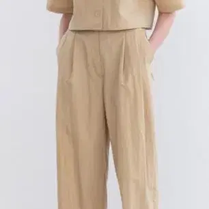 rrace Cotton Wide Pintuck Pants 레이스 슬랙스