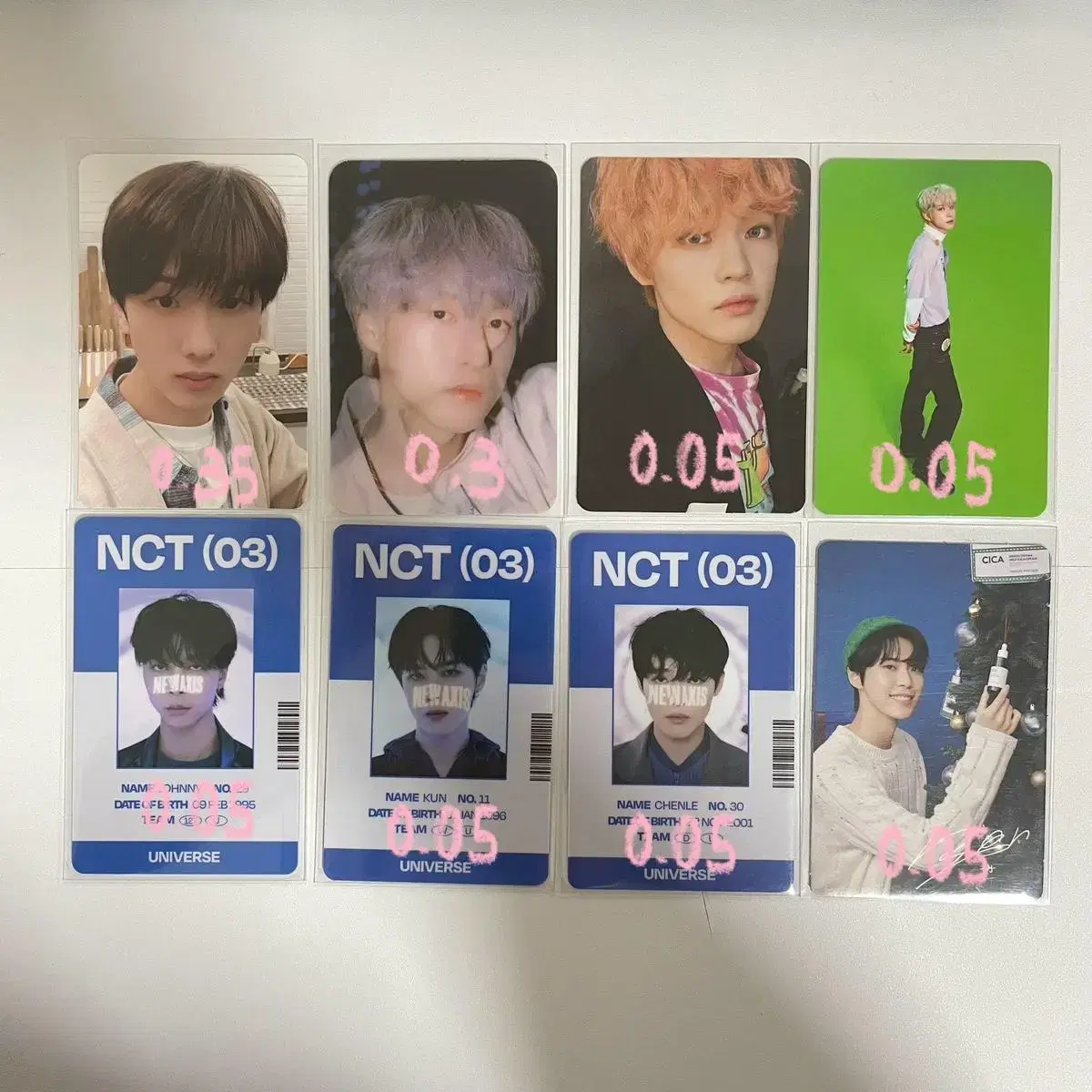 NCT Jisung Ranjoon ChenleJungwoo Jungwoo DoyoungKun Johnny photocard Yang Yang