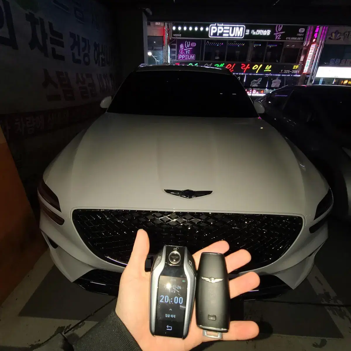 코란도 스팅어 티볼리 제네시스 다양한 차종 BMW 디지털키로 개조 제작